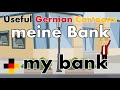 Learn Useful German - my bank - meine Bank