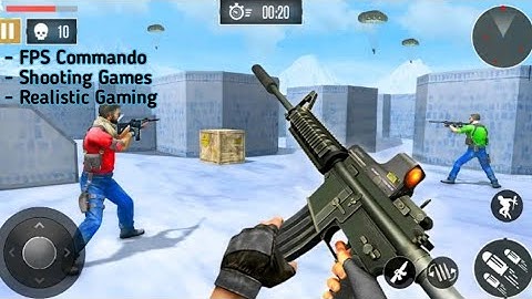 Fps Commando Shooting 🔫 Games  - Android Gameplay:  Best Offline Shooting Games