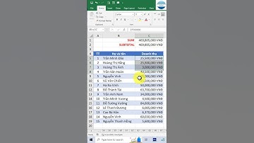 Hàm SUM và SUBTOTAL trong Excel có gì khác nhau #shorts