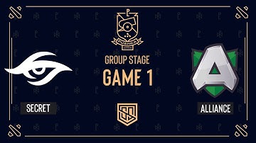 Secret vs Alliance | WePlay! Pushka League Season 1 - Division 1 | Day 2 | Game 1