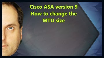 Cisco ASA version 9 How to change the MTU size