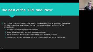 Are you looking for a fresh approach to preparing students careers in
criminal justice and the law? listen this webinar learn how teach
criminal...