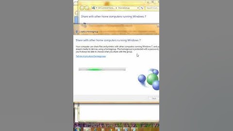 How to create homegroup in Windows 7