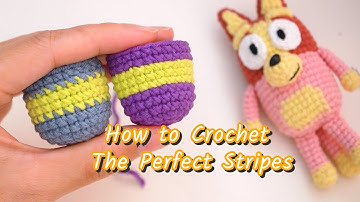 Crochet Tutorial | How to change colors in a perfect striped line