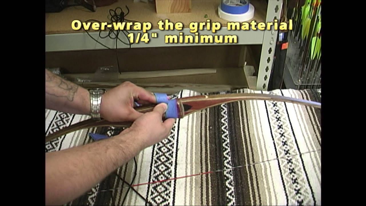 DIY No Glue Leather Bow Grip Wrap / Step by Step Tutorial 