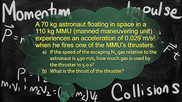 Physics Problem - Momentum and Center of Mass - Rocket Propulsion - Speed and Thrust