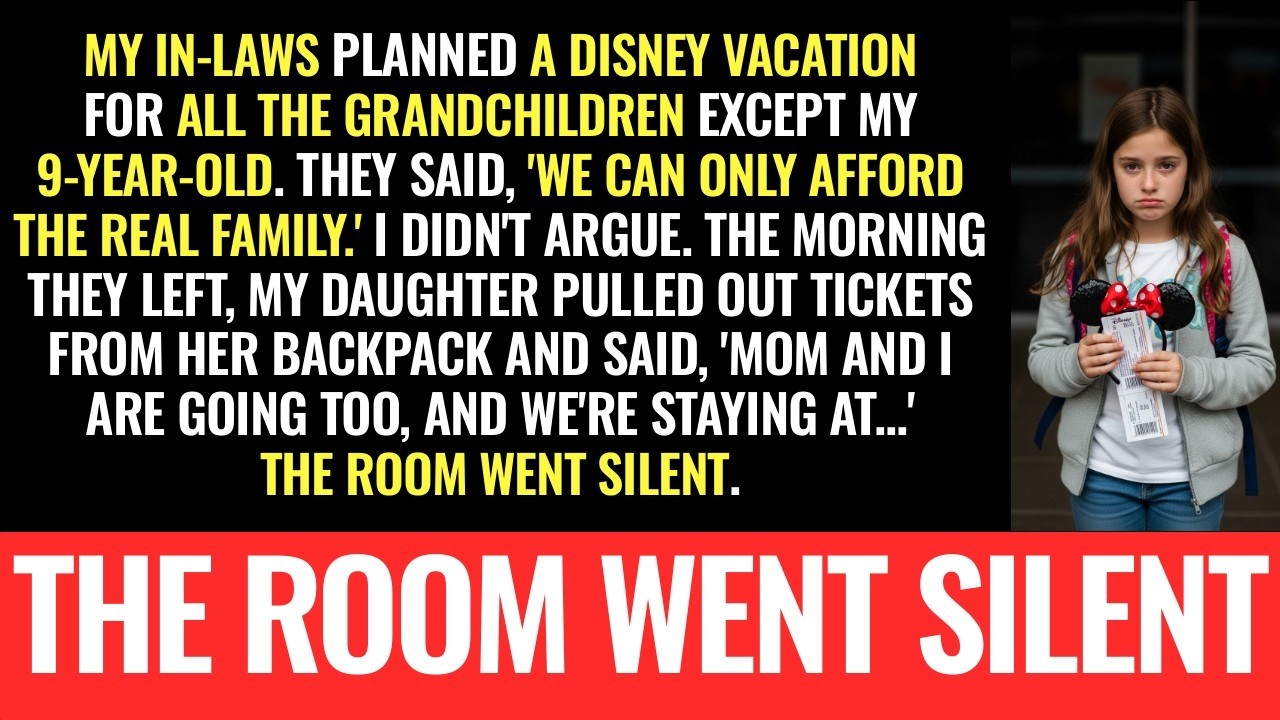 My in-laws excluded my 9-year-old from the Disney trip—then she showed them EXTRA tickets