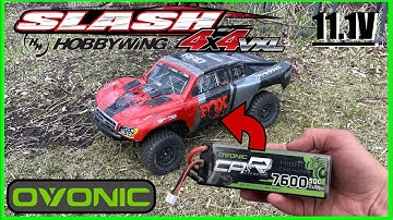 Hobbywing Slash 4x4 3S Test—Ovonic 7600mah LiPO