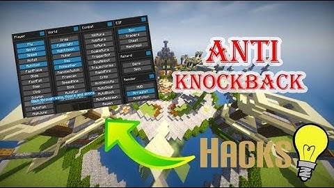 Using Anti Knockback Hack !!
