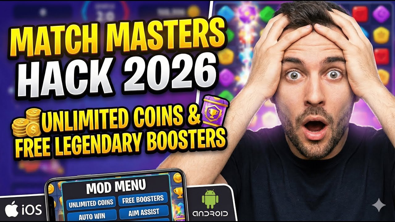 Match Masters Hack 2026 🏆 Unlimited Coins & Free Legendary Boosters Mod Menu