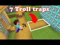 7 BEST Traps to REVENGE TROLL your FRIEND in Minecraft