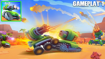 Tanks A Lot! - Realtime Multiplayer Battle Arena | Android / iOS - Gameplay 1