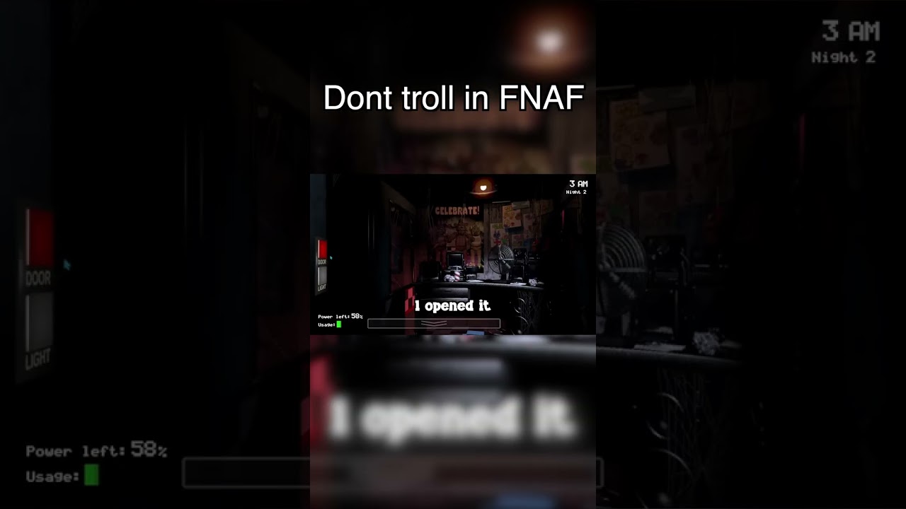 Неудачный троллинг в FNAF