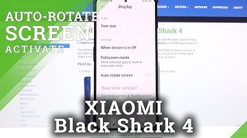 How to Turn Off Auto Rotate Screen on XIAOMI Black Shark 4 - Stop Auto Rotate Screen