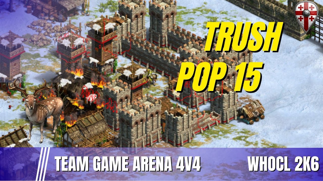 VARIANTE 1 TRUSH POP 15 paso a paso ⚡ Tutorial rápido AOE2 - YouTube