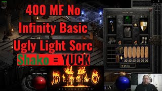 Diablo 2 Resurrected D2R Online 400 MF No Infinity Chaos Running Light Sorc Guide. Character Update