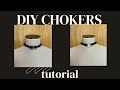 DIY collar choker ajustable + medidas gratis #031