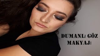Dumanli Göz Makyaji Kolay Koyu Göz Makyaj