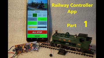 Model Railway Train controller Android App. Custom PIC Electronics Receiver on Locomotive. Part 1