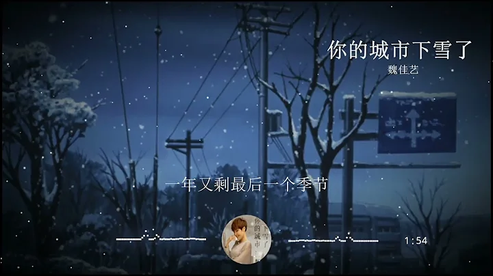 2023華語網絡流行音樂 ||《你的城市下雪了》|| 魏佳藝 || 動態歌詞 - 天天要聞