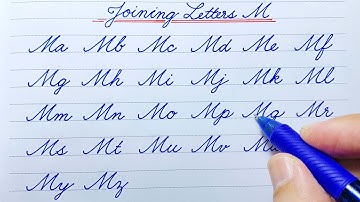 Cursive writing a to z | Joining Capital Letters M | Cursive abcd | Cursive handwriting practice abc