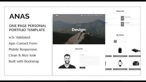 ANAS - Personal Portfolio HTML5 Template | Themeforest Download