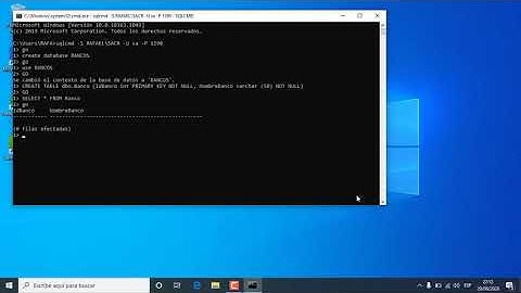 Crear Base de datos SQL Server, Crear tabla e insertar un registro desde consola.