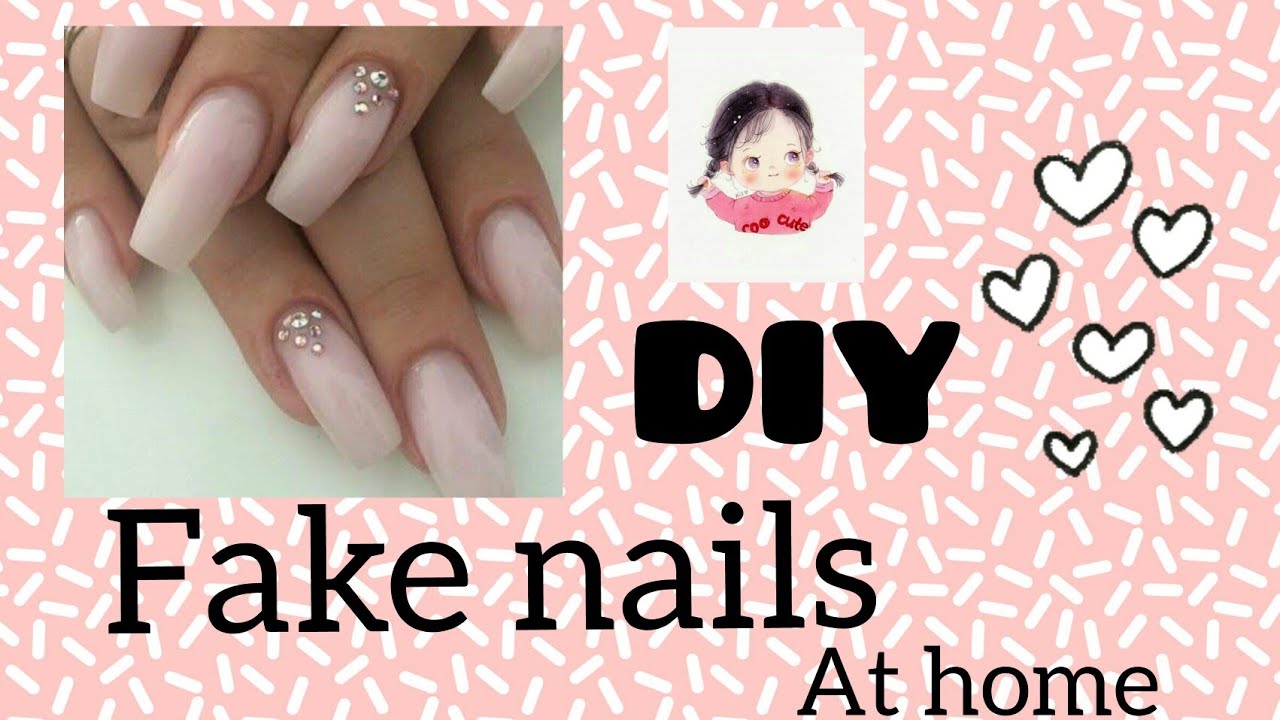 How to make fake nails at homeeasyCRAFTY HAJU YouTube