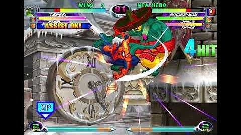 MvC2: Kales - Spiderman + Bubble Rushdown Exhibition 185% Sequence .:11.27.25:.