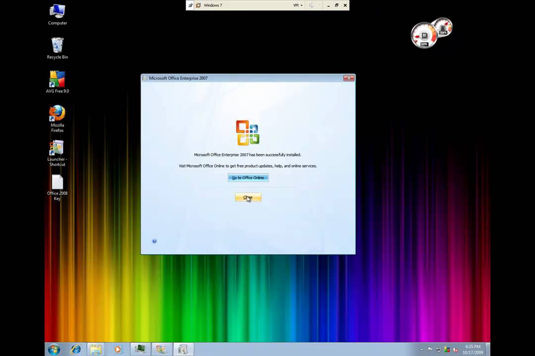 How To Install Office 07 Microsoft Windows 7 Also Works With Xp Vista Vista64 Hd Youtube