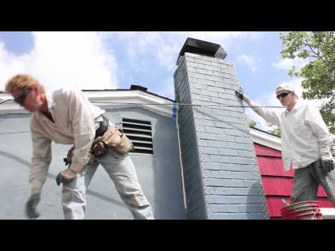 plastering-a-brick-chimney-to-look-modern-with-a-sand-finish