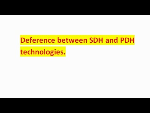 Advantages of SDH/ Synchronous Digital Hierarchy over PDH/ Plesiochronous Digital Hierarchy.