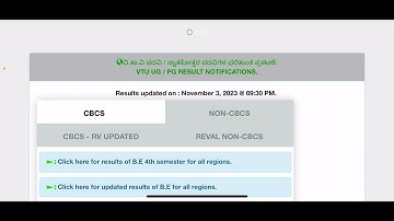 VTU  4th Sem Results Announced!!! 2021 Scheme