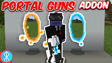 PORTAL GUN Addon (Bedrock/MCPE/Xbox Minecraft)