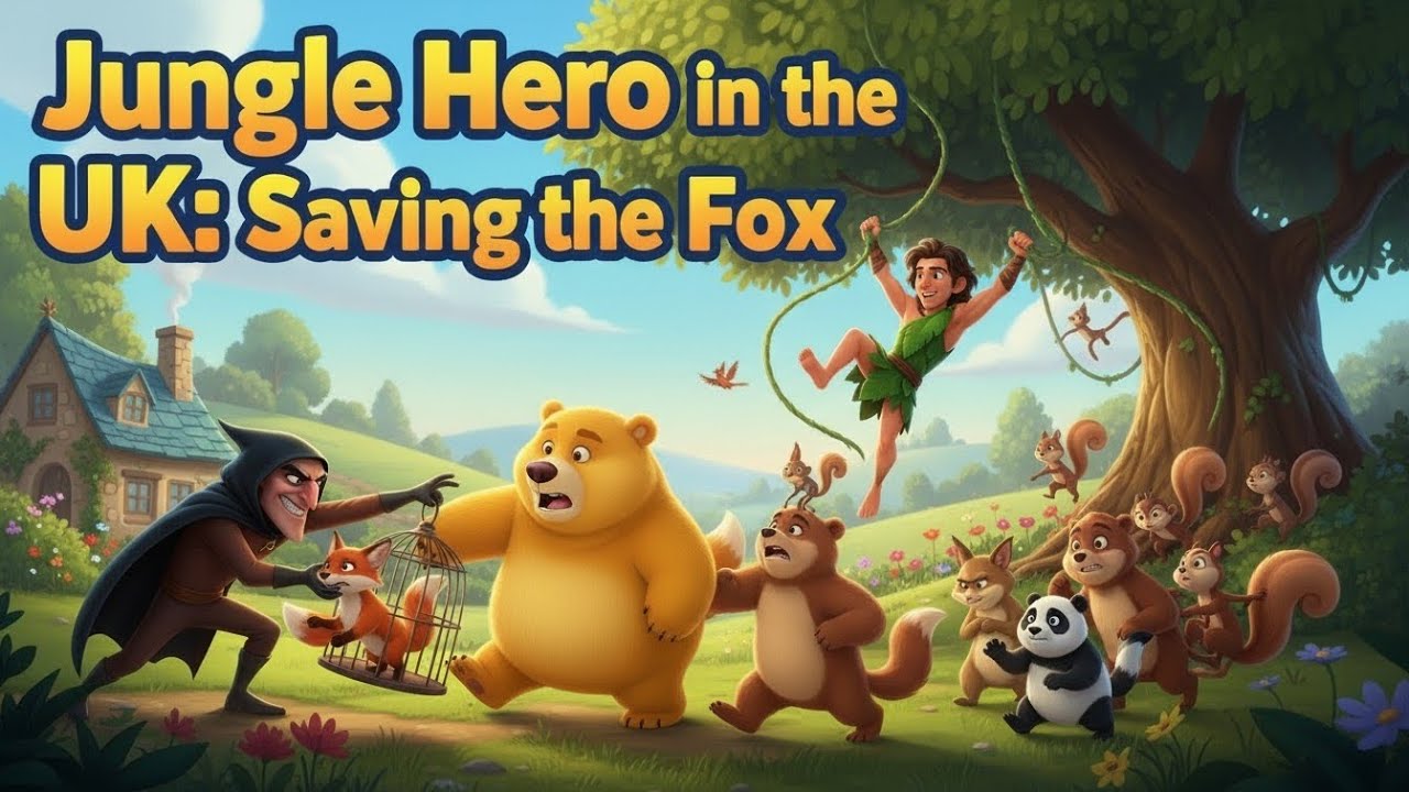 Jungle Hero in the UK: Saving the Fox | Tarzan Rescue Adventure 🦊🌿