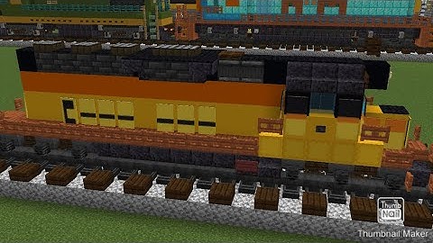 Minecraft 1:1 Scale Chessie System SD40-2 Locomotive Tutorial