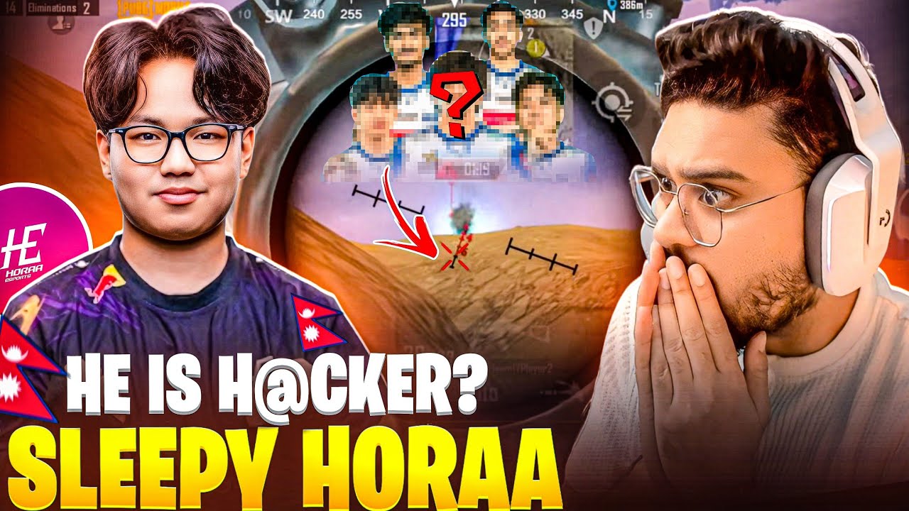 #1 PLAYER FROM NEPAL🇳🇵SLEEPY HORAA 99% ACCURACY CLUTCHES😱REACTION @ThorGaming77 