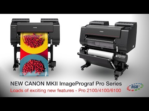 Canon ImagePrograf Pro 2100, 4100 and 6100 Canon ImagePrograf Pro 2100, 4100 and 6100