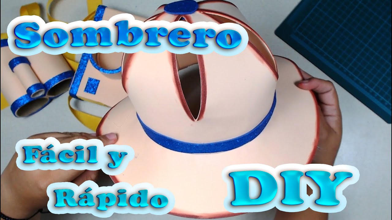 DIY Como Hacer unSombrero de Guía explorador de Fomy Fácil y Rápido/MANUALIDADES