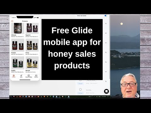 Free Glide mobile app for honey sales products