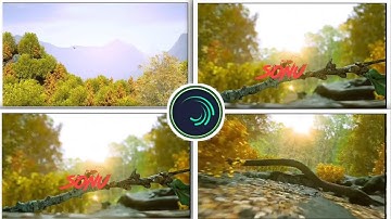 New trending nature name Art Video editing in Alight motion instagram trending video editing