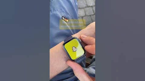 SNAPCHAT ON APPLE WATCH!? #apple #watch #snapchat #fyp #viralshort #comment #like #subscribe #tech