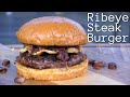 Ribeye Steak Burger | Steakhouse Cheeseburger | Ballistic Burgers | Weber Kettle