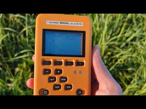 Quick test of the Measall KC761 gamma spectrometer - YouTube