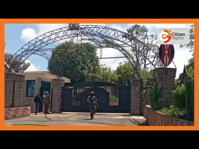 Security beefed up at former President Uhuru Kenyatta’s village home in Ichaweri, Gatundu South class=