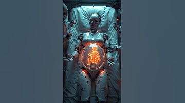 "Robot Mothers in the Future Hospital 🤖👶✨" "AI Human Baby Delivery in Glass Stomach 🤯🤖⚡" #ai