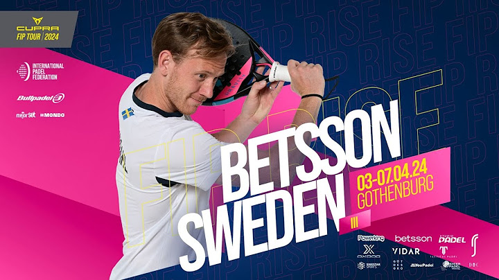 CUPRA FIP TOUR RISE BETSSON SWEDEN III - Round of 32