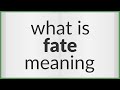 Fate  meaning of fate