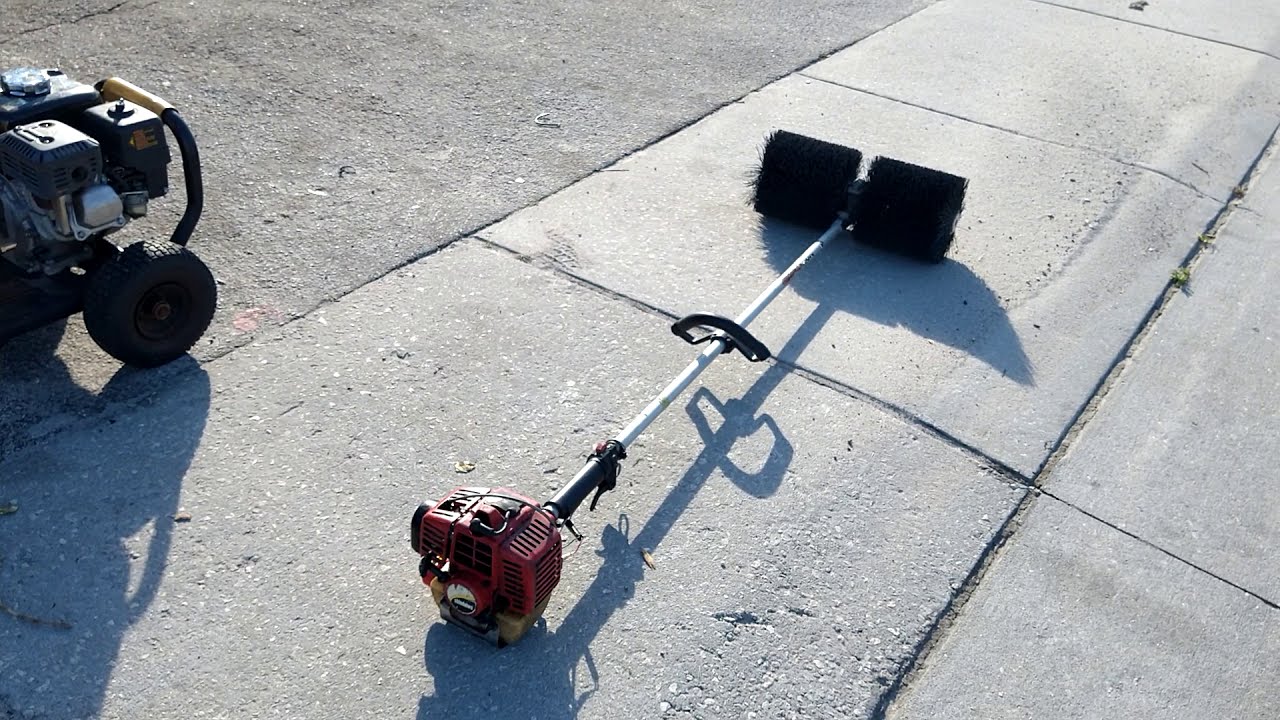 gas powered broom. shindaiwa pb270 power broom YouTube