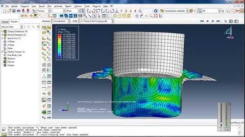 Abaqus Simulation of a metal stamp using Explicit solver